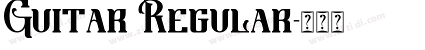 Guitar Regular字体转换
